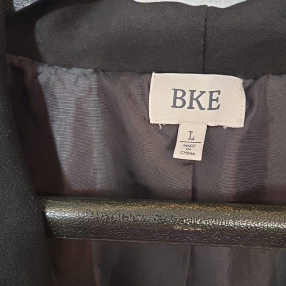 BKE Faux Suede Moto Jacket Women Size Large - Picture 3 of 8